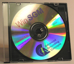 SGM software installation program on CD