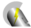 spartan helmet lightning bolt